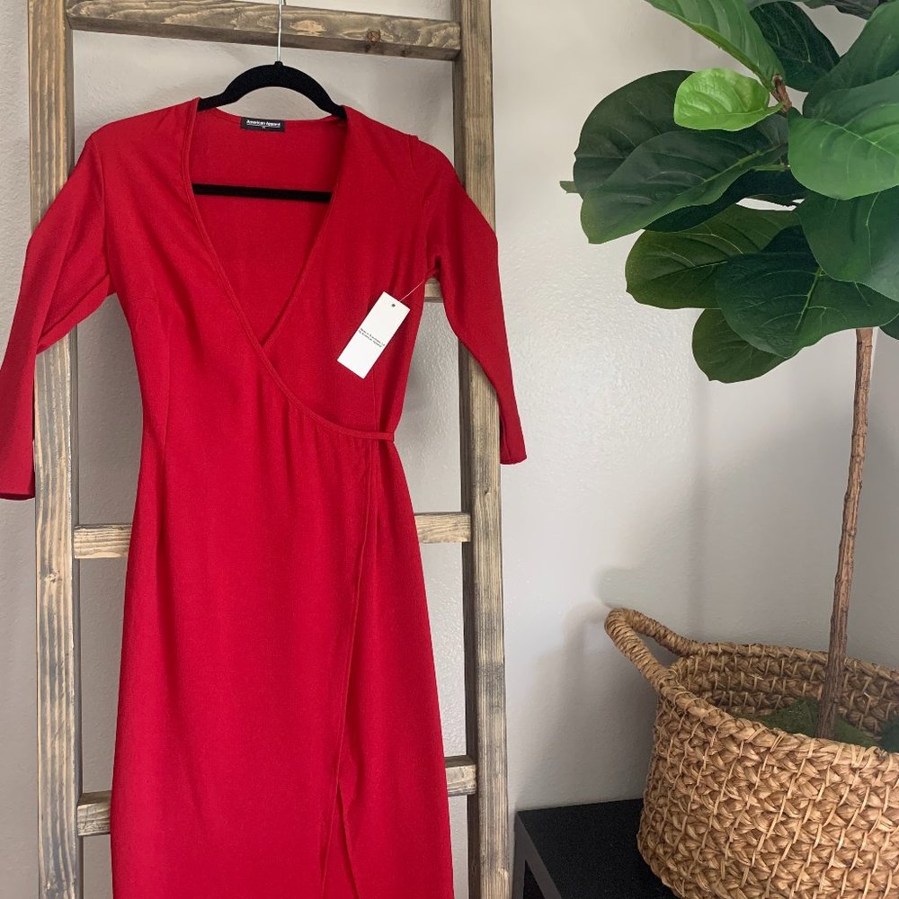 American Apparel Maxi Dress with large front slit
